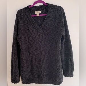 🎄🔥Knit Sweater shimmer V neck Carroll Reed